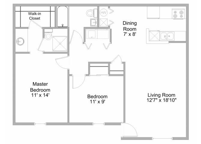 2-Bedroom Townhome