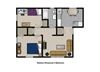 2 Bedroom 1 Bath