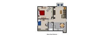 2 Bedroom 1 Bath