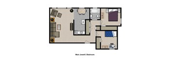 2 Bedroom 1 Bath