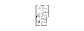 3 BEDROOM - 2 BATHROOM