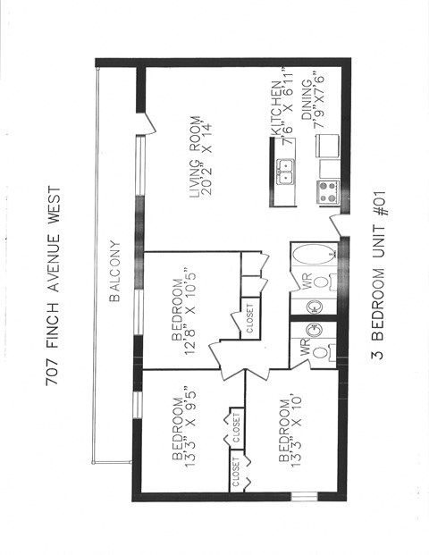 707-711 Finch Ave West Studio-3 Beds Apartment for Rent - Photo Gallery 13