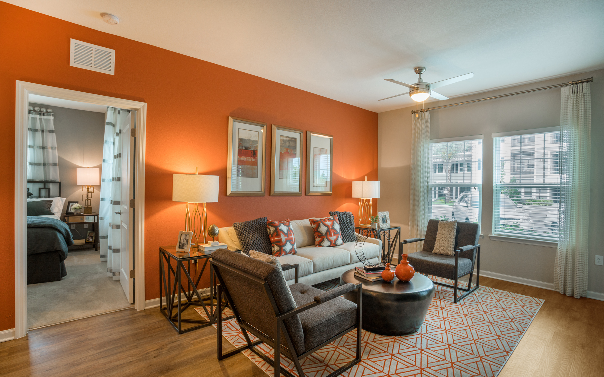 Living Room at Palms at Magnolia Park in Riverview, FL