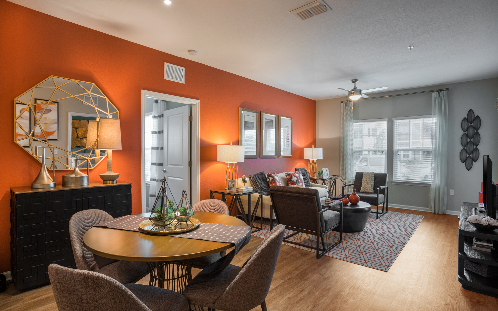 Dinging Area and Living Room at Palms at Magnolia Park in Riverview, FL