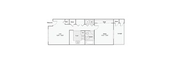 The Mulholland Floor Plan at 23Thirty Cobb, Smyrna, GA