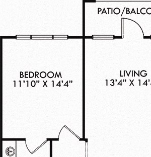 The Balboa 2 bd floorplan, assigned garage. Entry opens to Kitchen with Peninsula island overlooking living room. 1 bath with double vanity. other bath with shower. Walk in closets. washer/dryer.