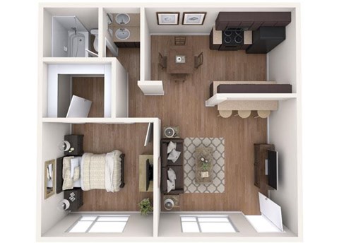 A1 Floor Plan at Glen Brae, Glendale, AZ