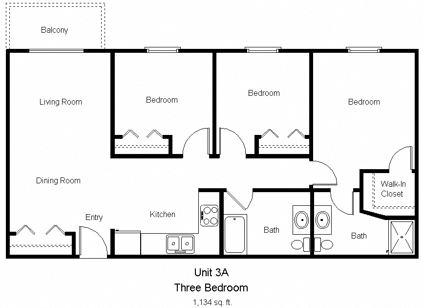 Dove Tree_3 Bedroom (A) Floor Plan