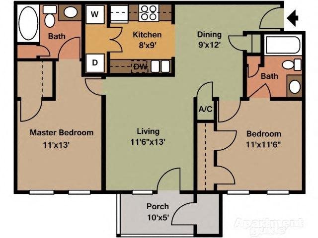 2X2 Floor Plan 2