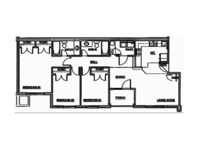 3BR Floor Plan 3