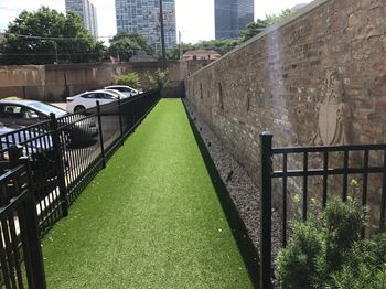 Pet-friendly apartments with a private dog run and turf play area. Your pets will feel at home, too.