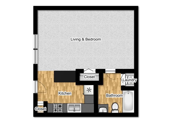 Studio Floor Plan 1
