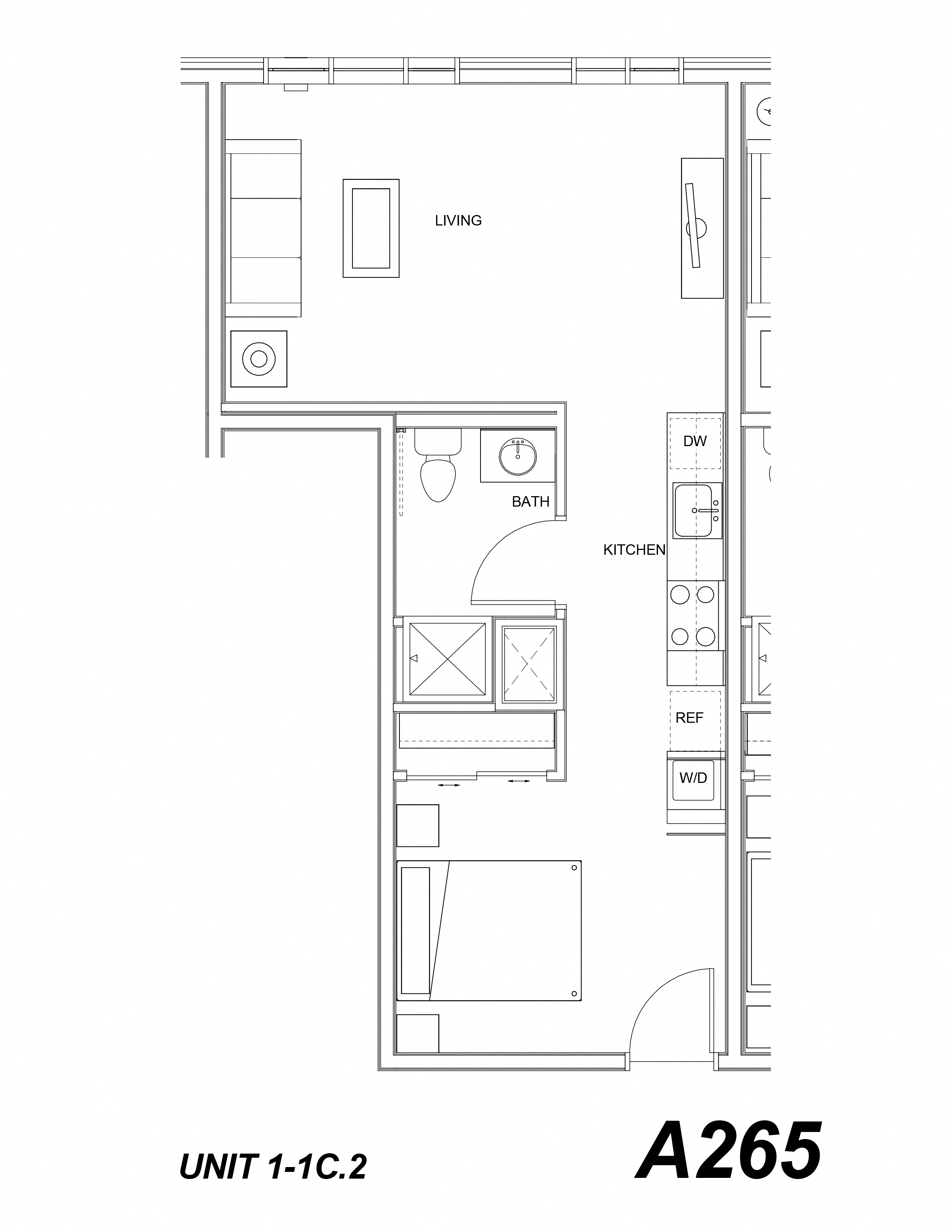One Bed One Bath C2- Quimby
