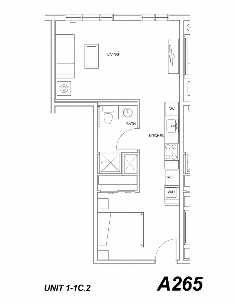 1 BPortland, OR Grant Park Village Apartments 1 bedroom 1 bath 