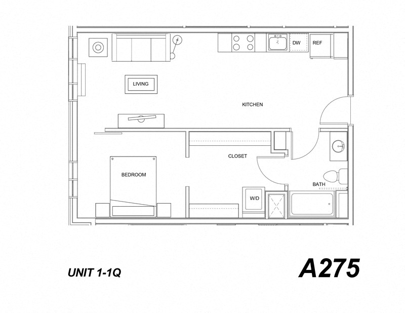 1 BPortland, OR Grant Park Village Apartments 1 bedroom 1 bath