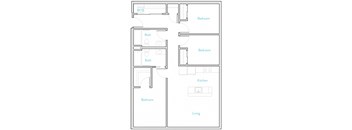 Portland, OR Grant Park Village Apartments 3 bedroom 2 bath