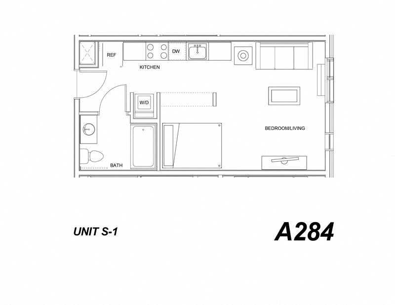 Portland, OR Grant Park Village Apartments studio