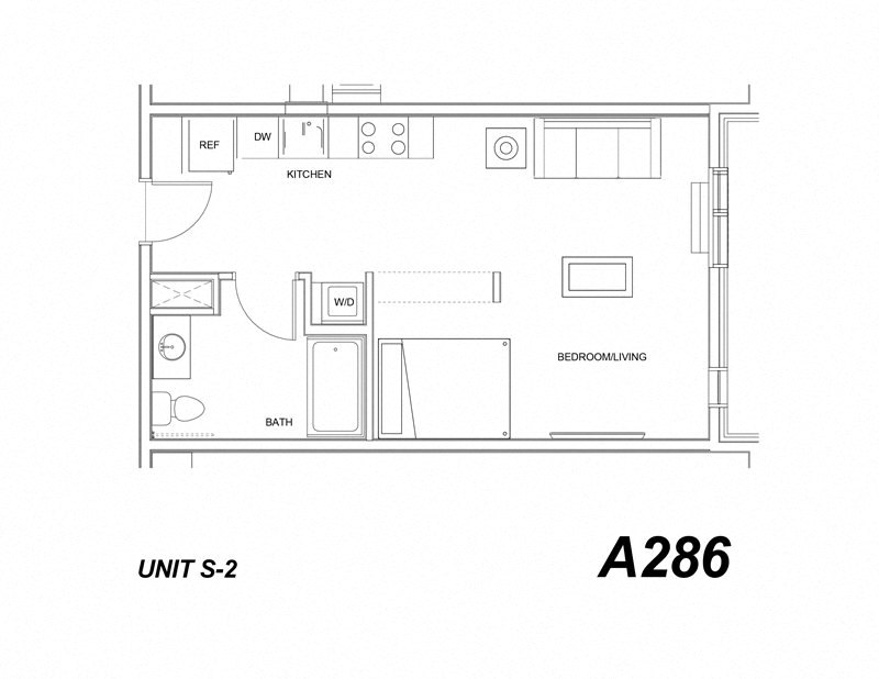 Portland, OR Grant Park Village Apartments studio