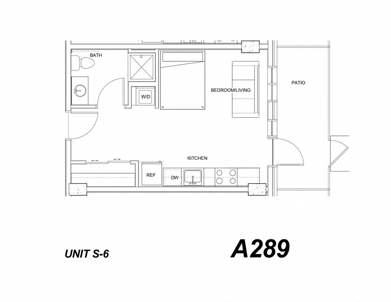 Portland, OR Grant Park Village Apartments studio