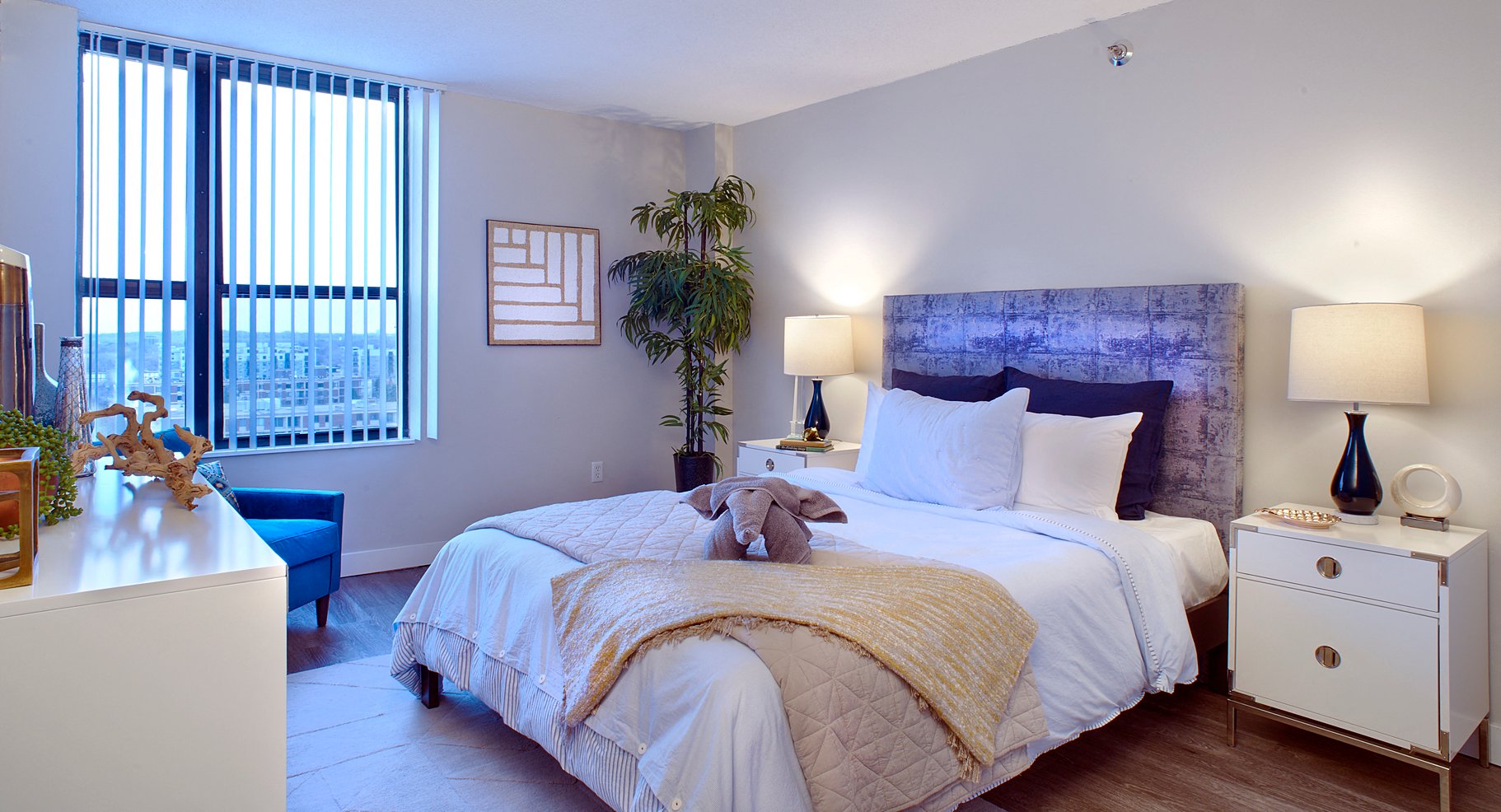 Bedroom With Expansive Windows at Durham, Minnesota, 55435