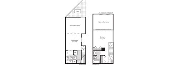 1  Bed   1  Bath   775 Sq. Ft. Mulberry Floorplan at Williams Reserve, Palatine, IL, 60074
