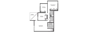 3  Bed   2  Bath   1,080 Sq. Ft. Oak Floor Plan at Williams Reserve, Palatine, IL, 60074