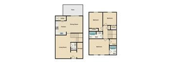 Three Bedroom Townhouse