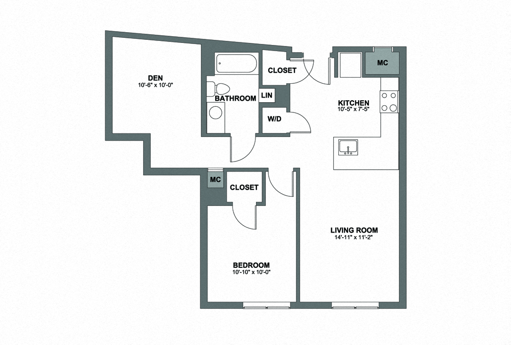 One Bedroom w/ Den