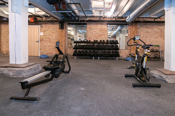 The Fitness Center Is Open 24/7 at 700 Central Apartments, MN, 55414