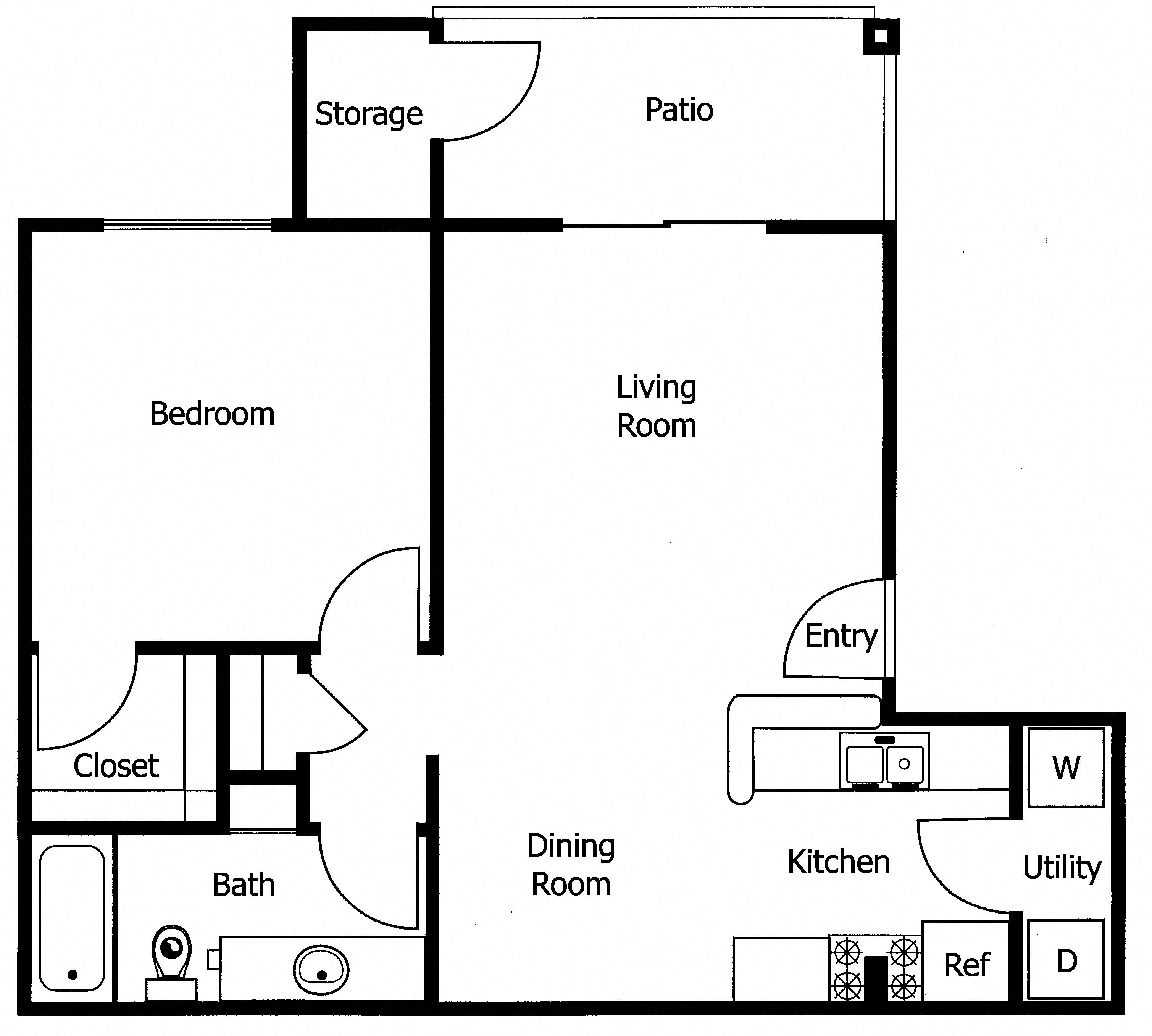 One Bedroom | One Bathroom