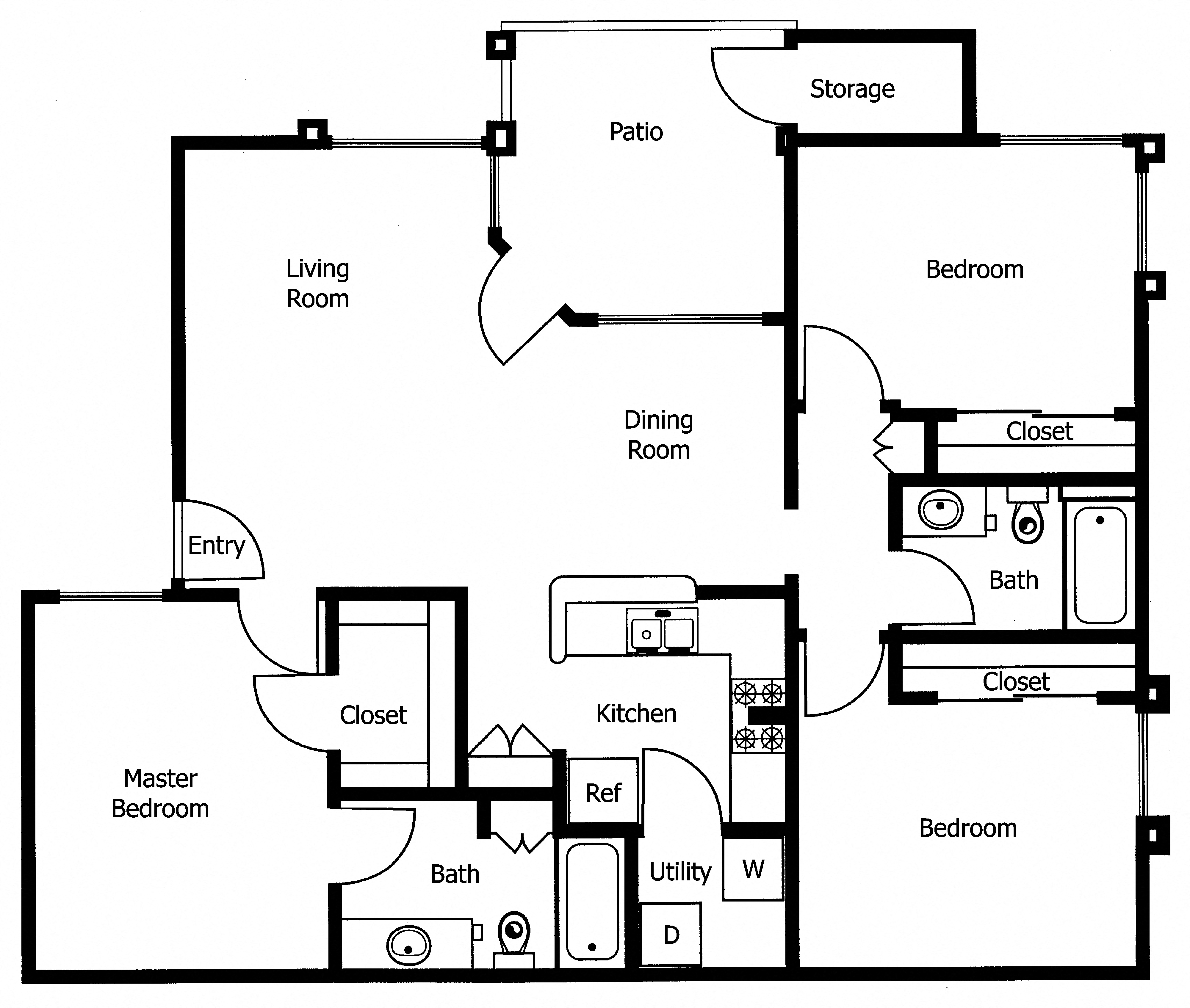 Three Bedroom | Two Bathroom