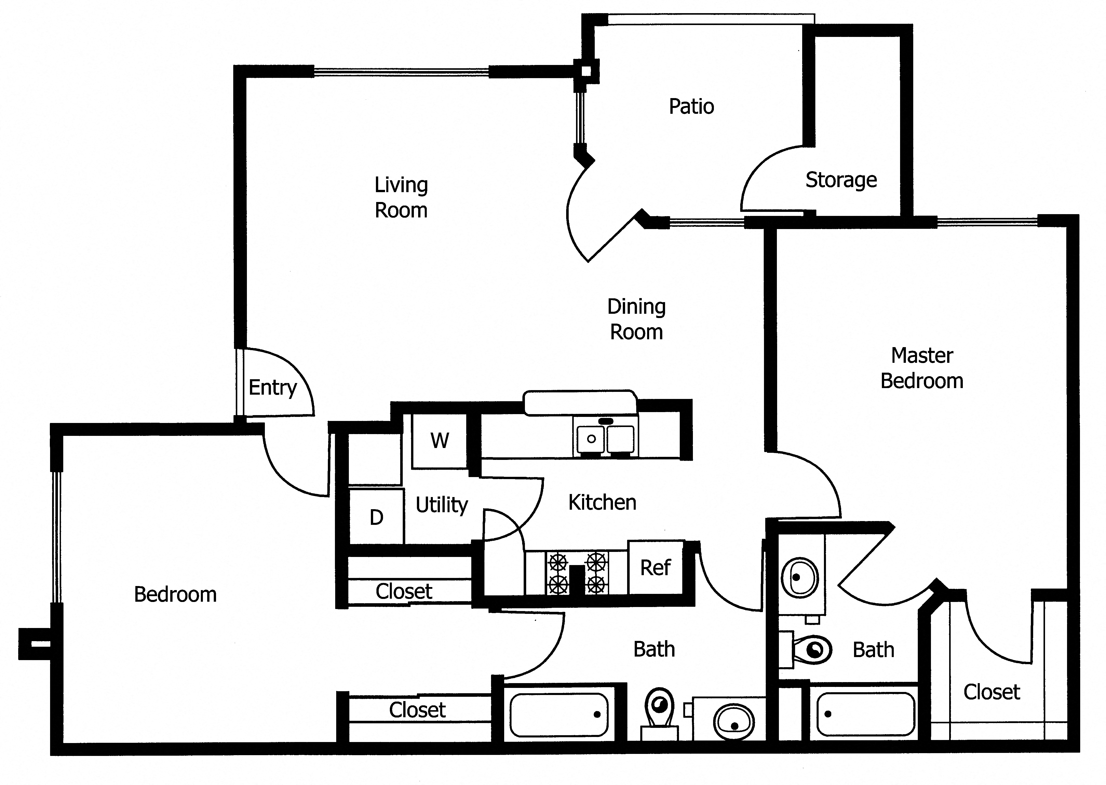 Two Bedroom | Two Bathroom