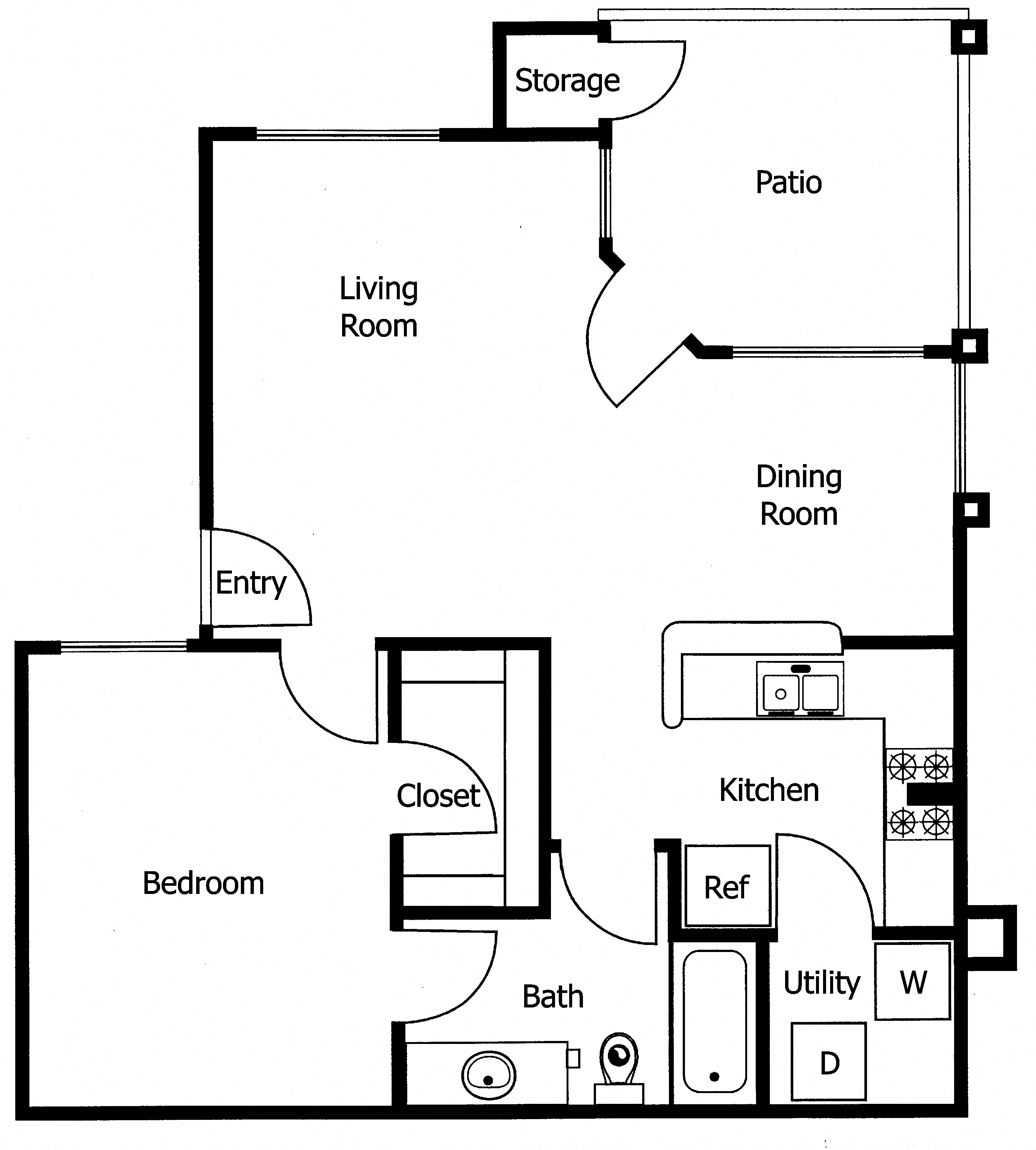 One Bedroom | One Bathroom