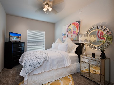 spacious bedrooms at the west end of the apartments