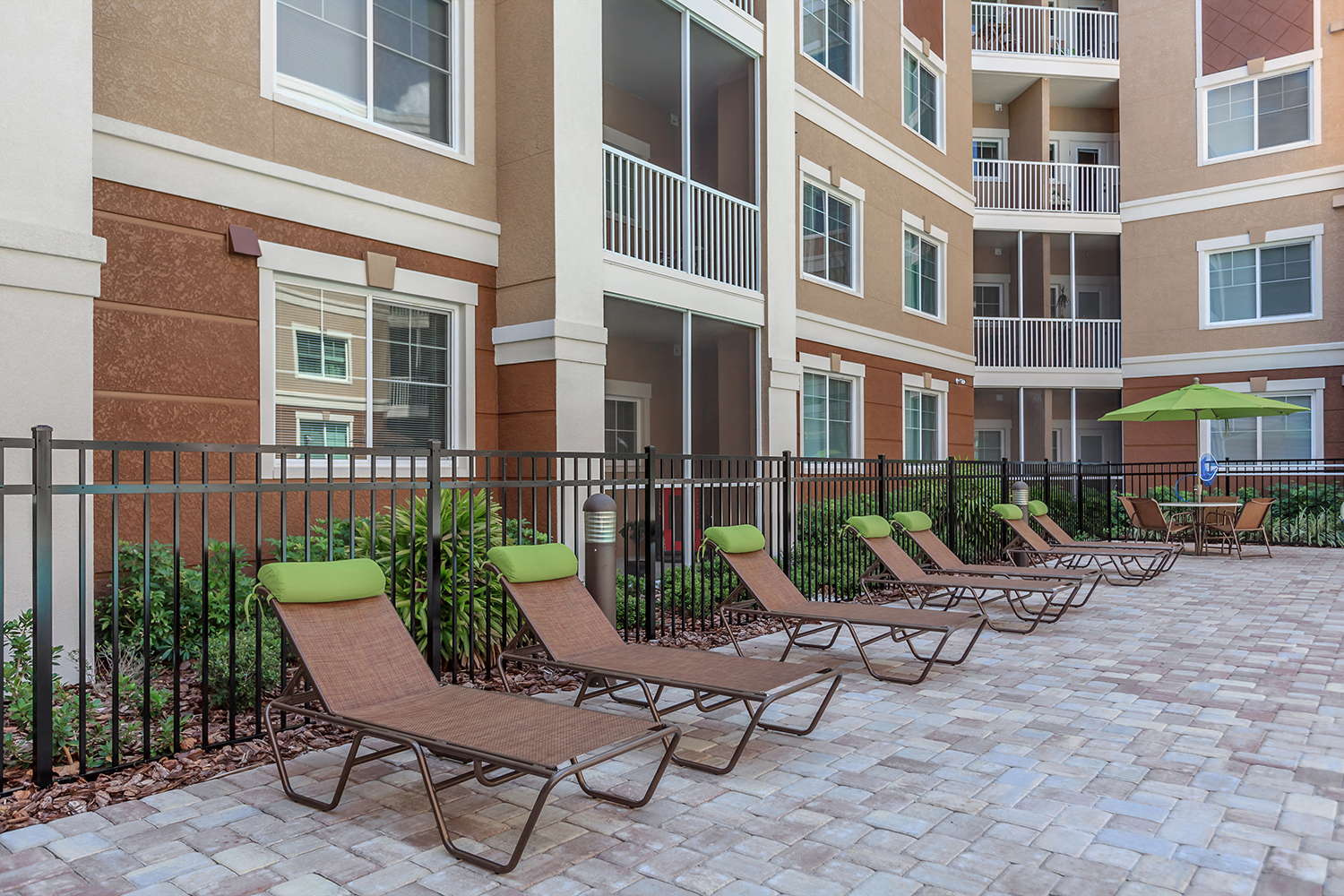 Poolside Lounges at Riversong Apartments in Bradenton, FL
