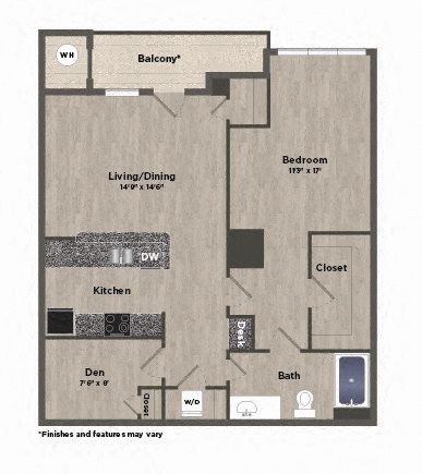 Parq170AtCityCenterFP_1x1r_1b1b_946sf Parq170AtCityCenterFP_1x1r_1b1b_946sf