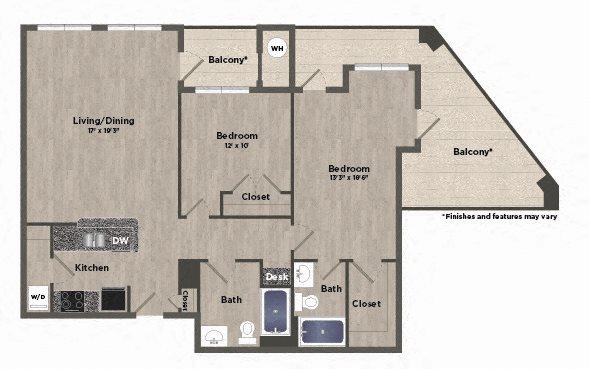 Parq170AtCityCenterFP_2x2k_2b2b_1179sf Parq170AtCityCenterFP_2x2k_2b2b_1179sf