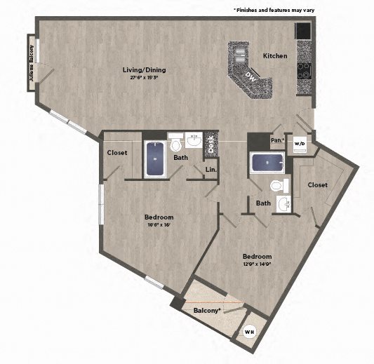 Parq170AtCityCenterFP_2x2p_2b2b_1372sf Parq170AtCityCenterFP_2x2p_2b2b_1372sf
