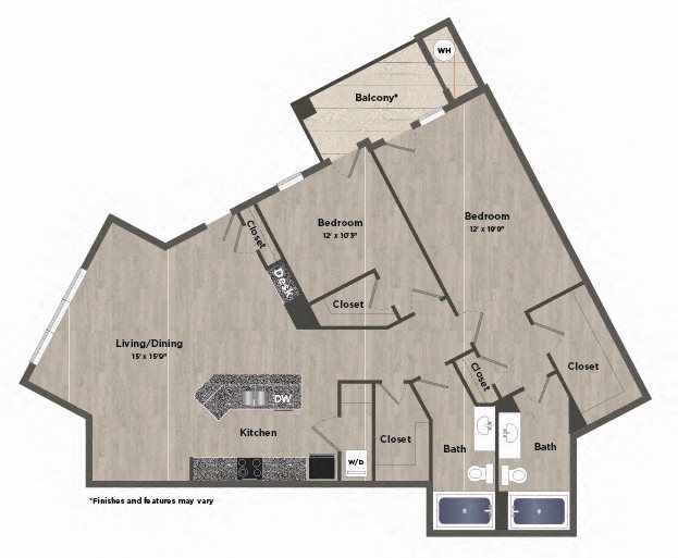 Parq170AtCityCenterFP_2x2q_2b2b_1530sf Parq170AtCityCenterFP_2x2q_2b2b_1530sf