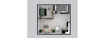 1 Bedroom, 1 Bathroom