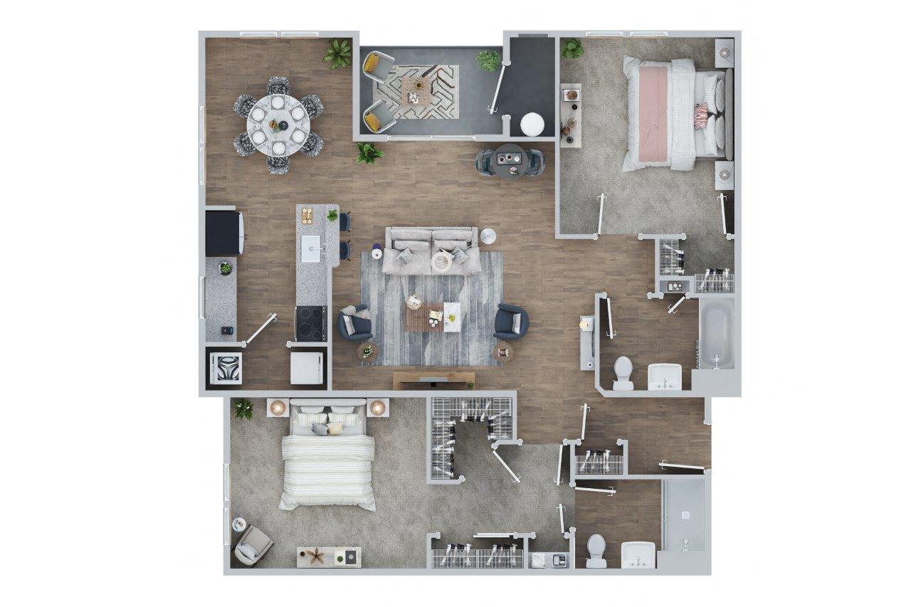 2D Floor Plan at Webster Village, Hanover, MA