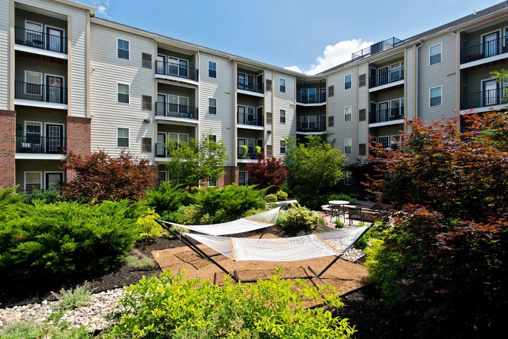 Landscaped grounds at Alexander at Patroon Creek, New York, 12206
