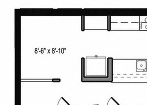 Floor plan Floor plan at The Martin, Seattle, WA