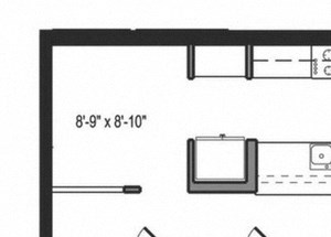 Floor plan Floor plan at The Martin, Washington, 98121