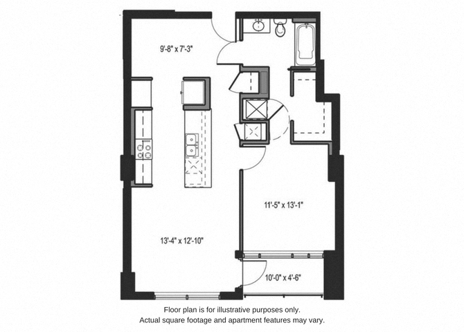 Floor plan at The Martin, Washington