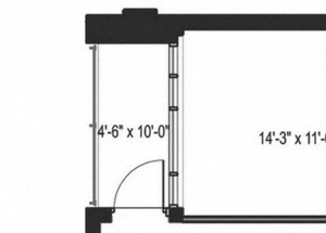 Floor plan Floor plan at The Martin, Seattle, WA