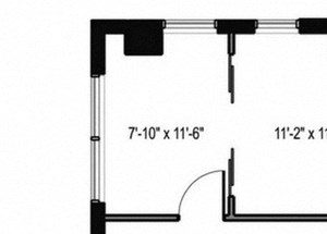 Floor plan Floor plan at The Martin, Seattle, WA, 98121