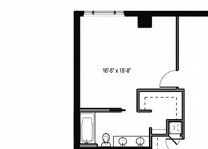 Floor plan Floor plan at The Martin, Seattle, 98121