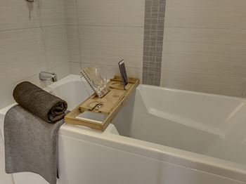 Deep Soaking Tub with Armrests- Apartment Rentals in Seattle, WA