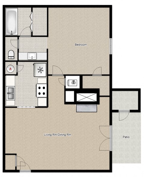 1 Bed 1 Bath